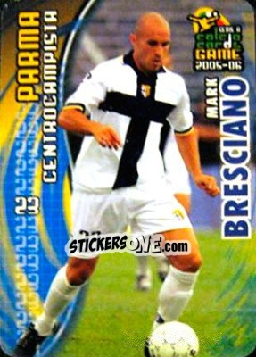 Sticker Mark Bresciano - Serie A 2005-2006. Calcio cards game n. 138 - Panini