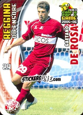 Sticker Gaetano De Rosa - Serie A 2005-2006. Calcio cards game - Panini