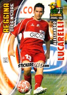 Sticker Alessandro Lucarelli - Serie A 2005-2006. Calcio cards game n. 144 - Panini