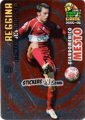 Sticker Giandomenico Mesto - Serie A 2005-2006. Calcio cards game - Panini