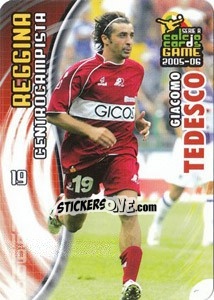 Sticker Giacomo Tedesco - Serie A 2005-2006. Calcio cards game n. 147 - Panini