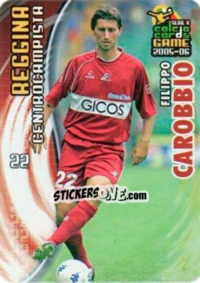 Sticker Filippo Carobbio - Serie A 2005-2006. Calcio cards game - Panini