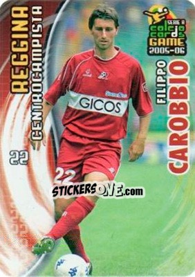 Cromo Filippo Carobbio - Serie A 2005-2006. Calcio cards game n. 148 - Panini