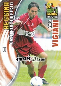 Sticker Luca Vigiani - Serie A 2005-2006. Calcio cards game - Panini