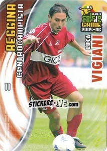 Sticker Luca Vigiani - Serie A 2005-2006. Calcio cards game n. 149 - Panini