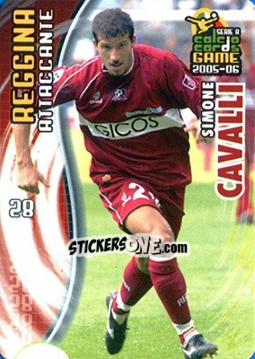 Sticker Simone Cavalli - Serie A 2005-2006. Calcio cards game - Panini
