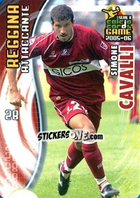 Cromo Simone Cavalli - Serie A 2005-2006. Calcio cards game n. 150 - Panini