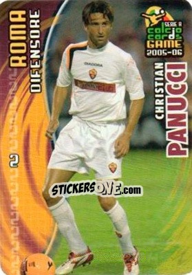 Sticker Christian Panucci - Serie A 2005-2006. Calcio cards game n. 152 - Panini