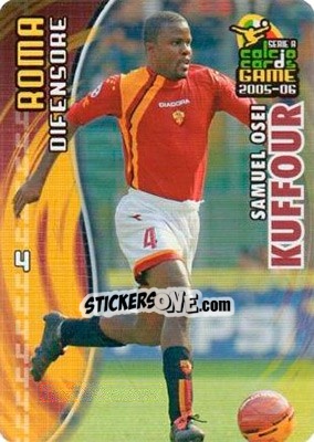 Sticker Samuel Osei Kuffour - Serie A 2005-2006. Calcio cards game - Panini