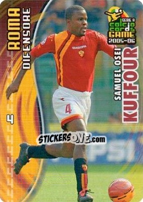 Cromo Samuel Osei Kuffour - Serie A 2005-2006. Calcio cards game n. 153 - Panini