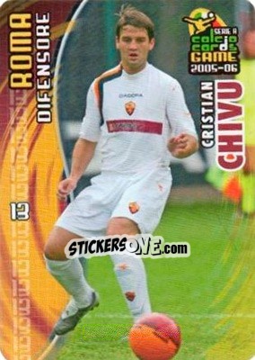 Sticker Cristian Chivu - Serie A 2005-2006. Calcio cards game - Panini
