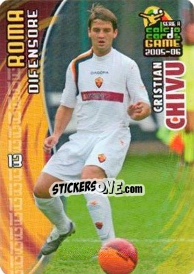 Sticker Cristian Chivu - Serie A 2005-2006. Calcio cards game n. 154 - Panini