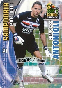 Sticker Francesco Antonioli - Serie A 2005-2006. Calcio cards game n. 161 - Panini