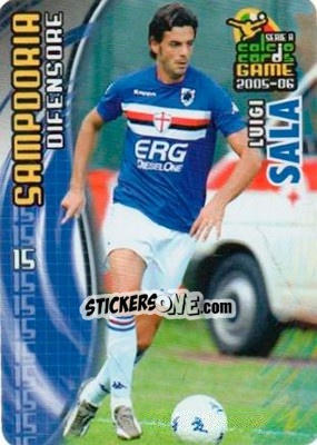 Sticker Luigi Sala - Serie A 2005-2006. Calcio cards game n. 163 - Panini