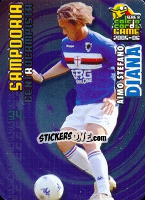 Sticker Aimo Stefano Diana - Serie A 2005-2006. Calcio cards game n. 164 - Panini