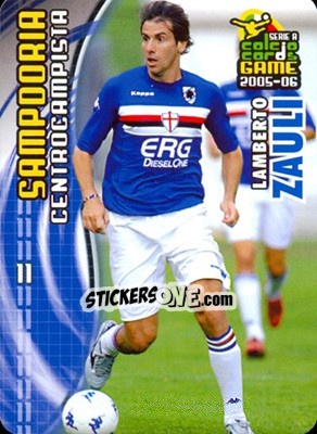 Cromo Lamberto Zauli - Serie A 2005-2006. Calcio cards game n. 167 - Panini
