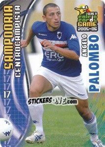 Sticker Angelo Palombo - Serie A 2005-2006. Calcio cards game n. 168 - Panini