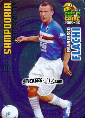 Sticker Francesco Flachi - Serie A 2005-2006. Calcio cards game - Panini