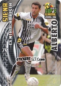 Sticker Alberto - Serie A 2005-2006. Calcio cards game n. 175 - Panini