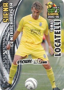 Sticker Tomas Locatelli - Serie A 2005-2006. Calcio cards game - Panini