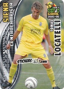 Sticker Tomas Locatelli - Serie A 2005-2006. Calcio cards game n. 176 - Panini