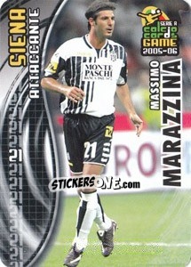 Sticker Massimo Marazzina - Serie A 2005-2006. Calcio cards game n. 178 - Panini