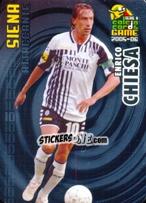 Sticker Enrico Chiesa - Serie A 2005-2006. Calcio cards game n. 179 - Panini