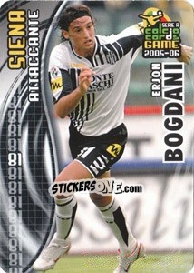 Cromo Erjon Bogdani - Serie A 2005-2006. Calcio cards game - Panini