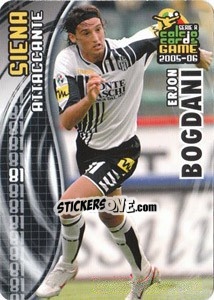 Sticker Erjon Bogdani - Serie A 2005-2006. Calcio cards game n. 180 - Panini