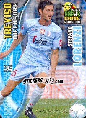 Sticker Stefano Lorenzi - Serie A 2005-2006. Calcio cards game n. 182 - Panini