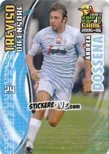 Sticker Andrea Dossena - Serie A 2005-2006. Calcio cards game - Panini
