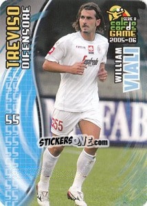 Sticker William Viali - Serie A 2005-2006. Calcio cards game - Panini