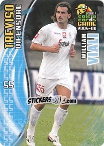 Sticker William Viali - Serie A 2005-2006. Calcio cards game n. 184 - Panini