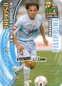 Sticker Emanuele Filippini - Serie A 2005-2006. Calcio cards game n. 187 - Panini