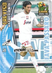 Sticker Dino Fava Passaro - Serie A 2005-2006. Calcio cards game n. 190 - Panini