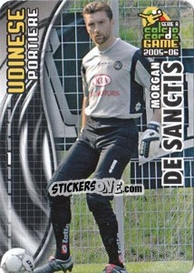 Sticker Morgan De Sanctis - Serie A 2005-2006. Calcio cards game n. 191 - Panini
