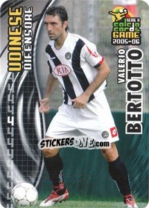 Sticker Valerio Bertotto - Serie A 2005-2006. Calcio cards game n. 192 - Panini