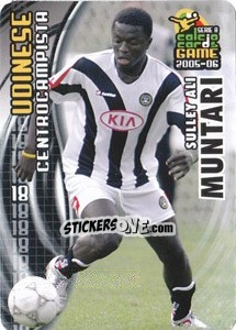 Sticker Sulley Ali Muntari - Serie A 2005-2006. Calcio cards game n. 195 - Panini