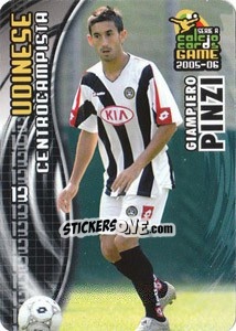 Sticker Giampiero Pinzi - Serie A 2005-2006. Calcio cards game - Panini