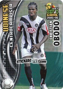 Figurina Christian Obodo - Serie A 2005-2006. Calcio cards game - Panini