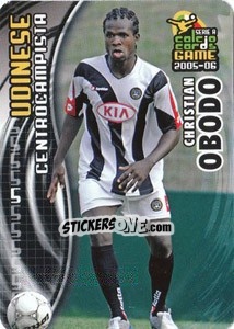 Sticker Christian Obodo - Serie A 2005-2006. Calcio cards game n. 197 - Panini