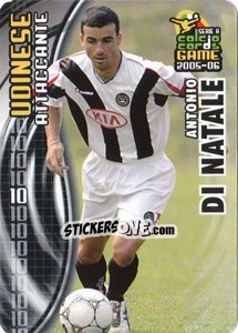 Figurina Antonio Di Natale - Serie A 2005-2006. Calcio cards game - Panini