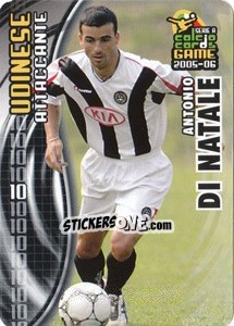 Sticker Antonio Di Natale - Serie A 2005-2006. Calcio cards game n. 198 - Panini