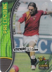Sticker Francesco Totti - Precisione - Serie A 2005-2006. Calcio cards game n. 203 - Panini