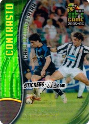 Sticker Contrasto - Serie A 2005-2006. Calcio cards game n. 208 - Panini