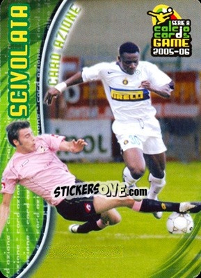 Sticker Scivolata - Serie A 2005-2006. Calcio cards game - Panini