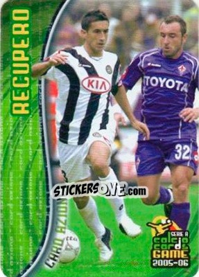 Sticker Recupero - Serie A 2005-2006. Calcio cards game n. 212 - Panini