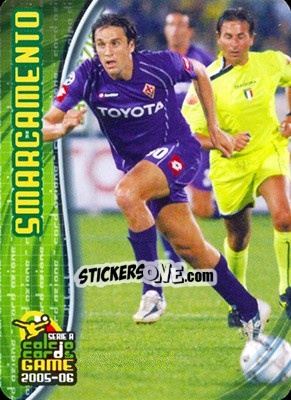 Figurina Luca Toni - Smarcamento - Serie A 2005-2006. Calcio cards game - Panini