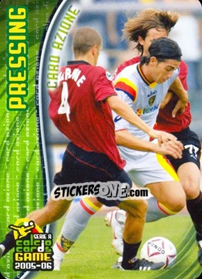 Sticker Pressing - Serie A 2005-2006. Calcio cards game n. 215 - Panini