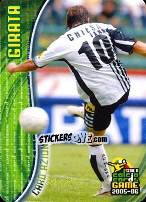 Figurina Girata - Serie A 2005-2006. Calcio cards game - Panini
